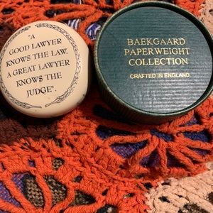 Baekgaard Paperweight, Made in London